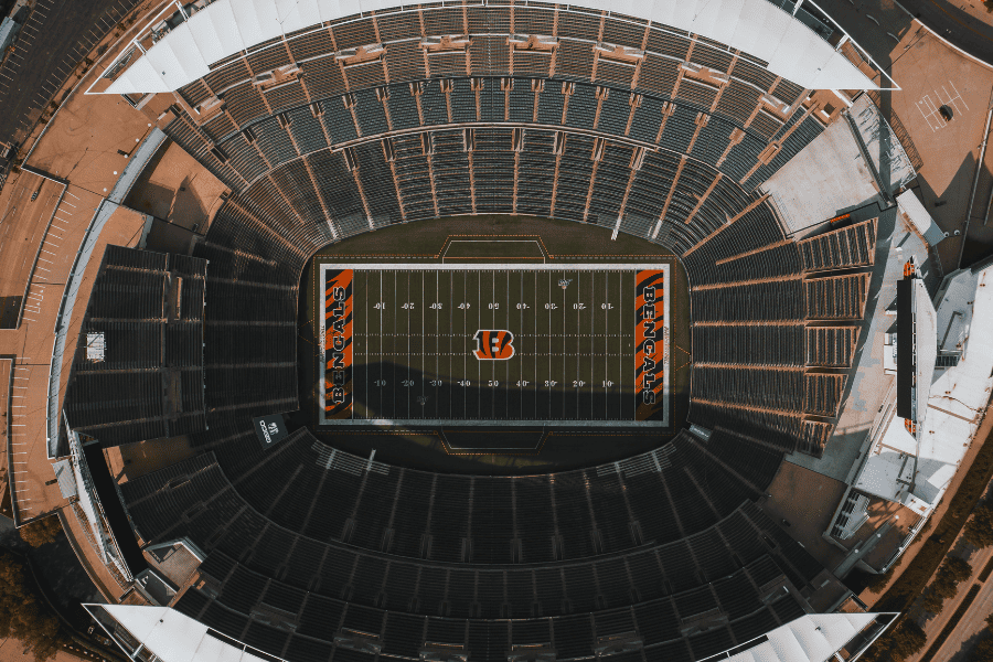 Overhead Shot of Bengals Stadium
