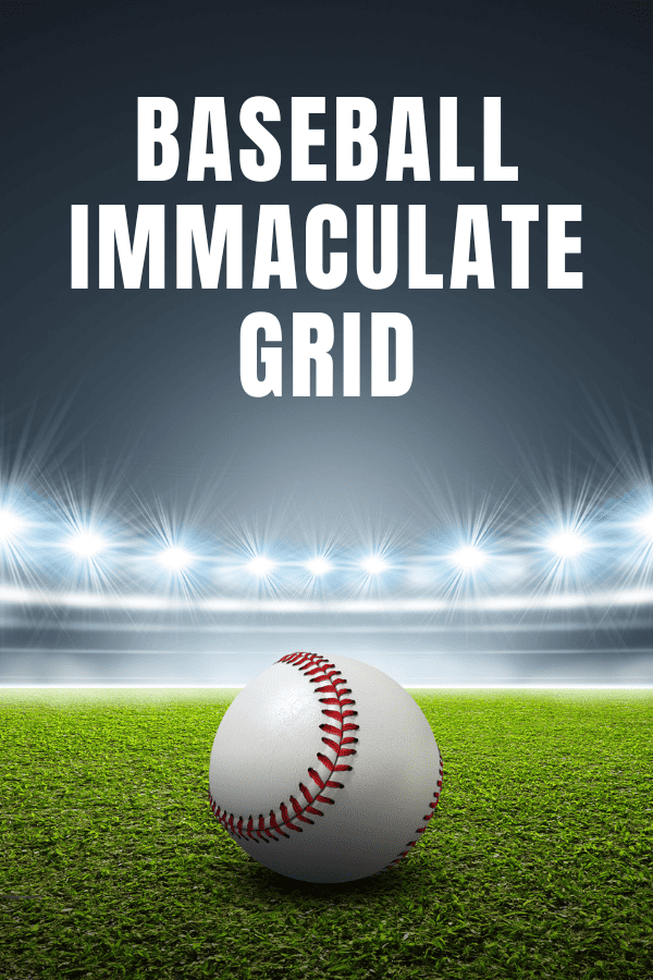 Baseball Immaculate Grid Cover