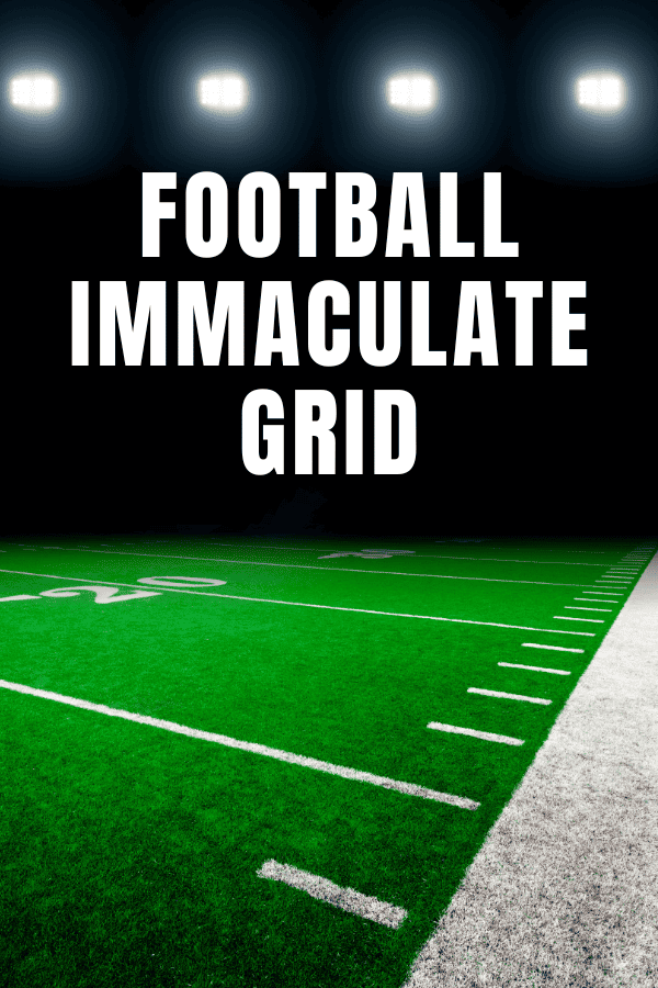 Football Immaculate Grid Cover